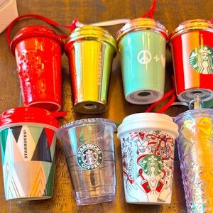 Starbucks Holiday Cup Ornaments lot